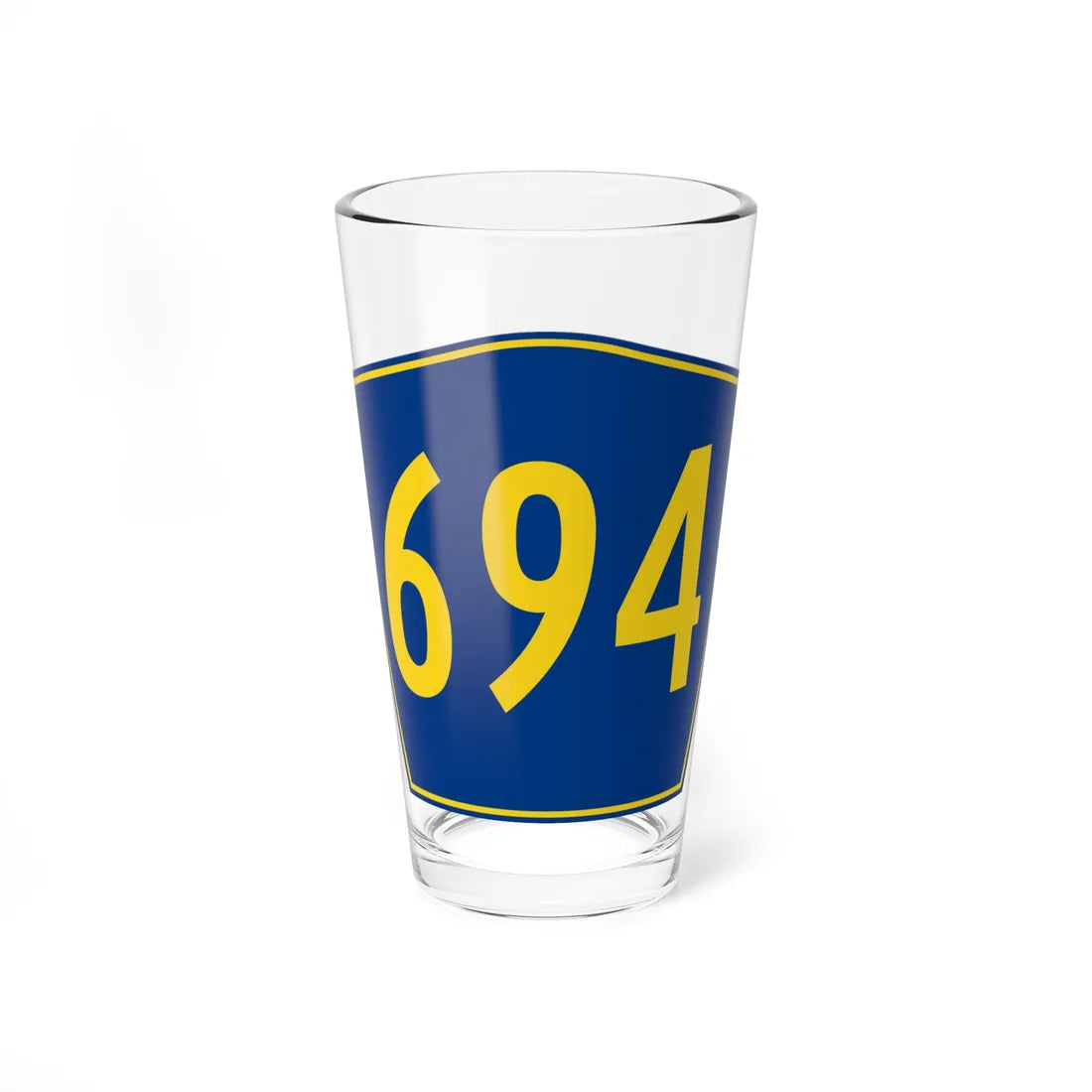 PR secondary 694 (Puerto Rico) (Road Sign) Pint Glass 16oz - Go Mug Yourself