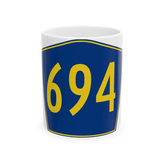 PR secondary 694 (Puerto Rico) (Road Sign) White Coffee Mug 11oz - Go Mug Yourself