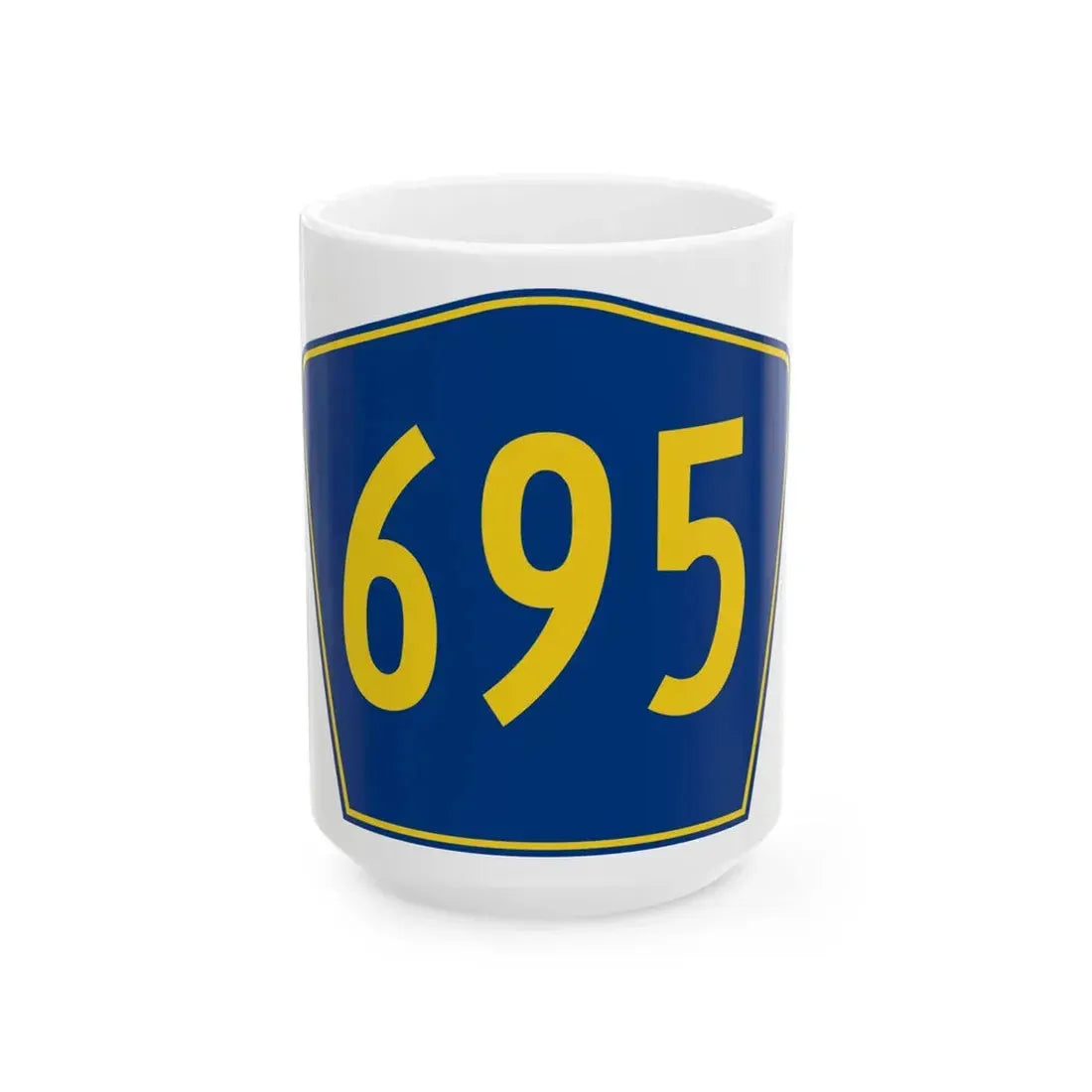 PR secondary 695 (Puerto Rico) (Road Sign) White Coffee Mug 15oz - Go Mug Yourself