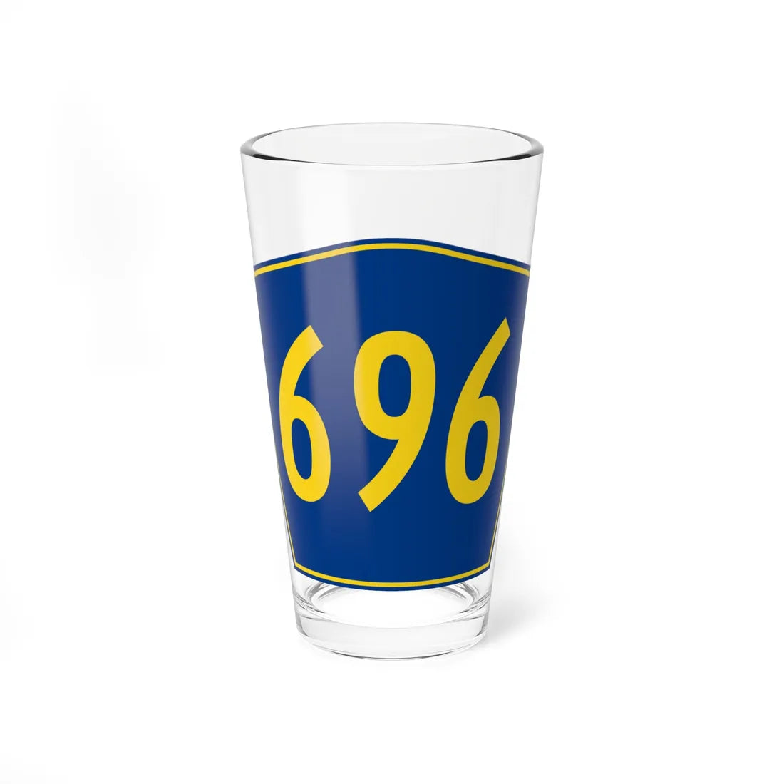 PR secondary 696 (Puerto Rico) (Road Sign) Pint Glass 16oz 16oz - Go Mug Yourself