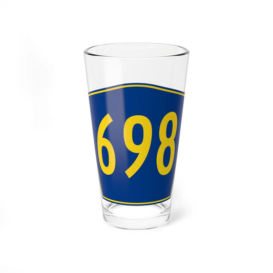 PR secondary 698 (Puerto Rico) (Road Sign) Pint Glass 16oz 16oz - Go Mug Yourself