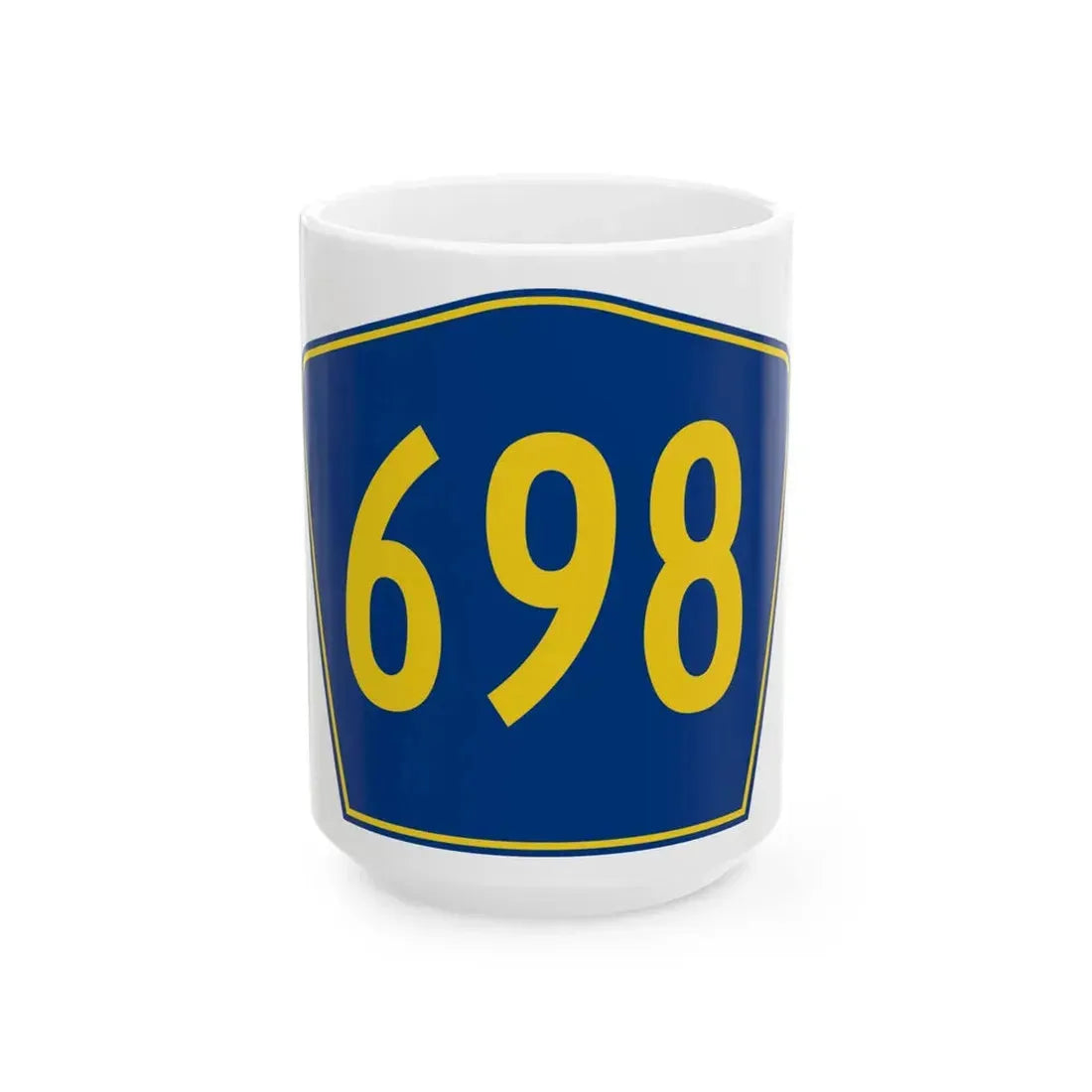 PR secondary 698 (Puerto Rico) (Road Sign) White Coffee Mug 15oz - Go Mug Yourself