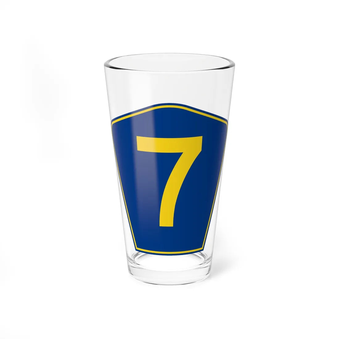 PR secondary 7 (Puerto Rico) (Road Sign) Pint Glass 16oz - Go Mug Yourself