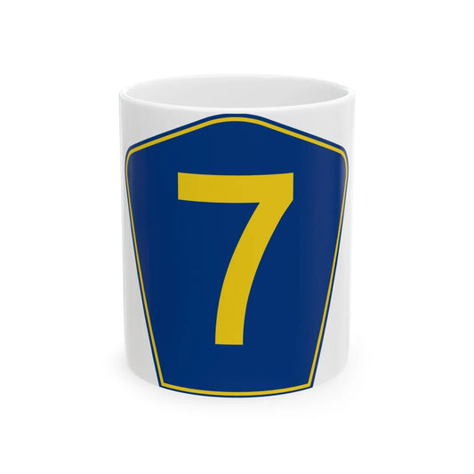 PR secondary 7 (Puerto Rico) (Road Sign) White Coffee Mug 11oz - Go Mug Yourself