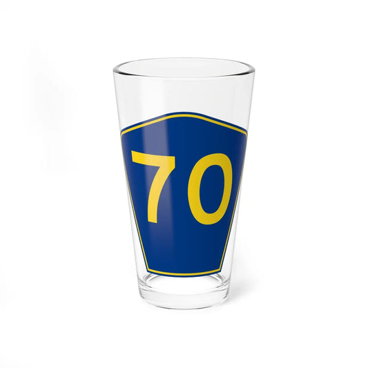 PR secondary 70 (Puerto Rico) (Road Sign) Pint Glass 16oz 16oz - Go Mug Yourself