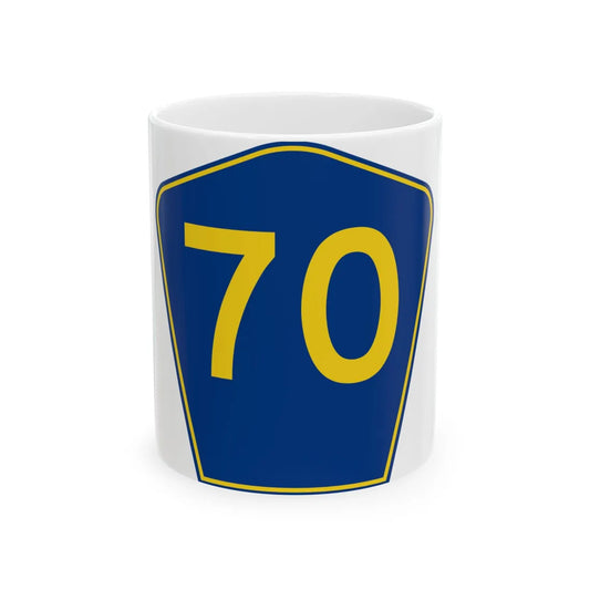 PR secondary 70 (Puerto Rico) (Road Sign) White Coffee Mug 11oz - Go Mug Yourself