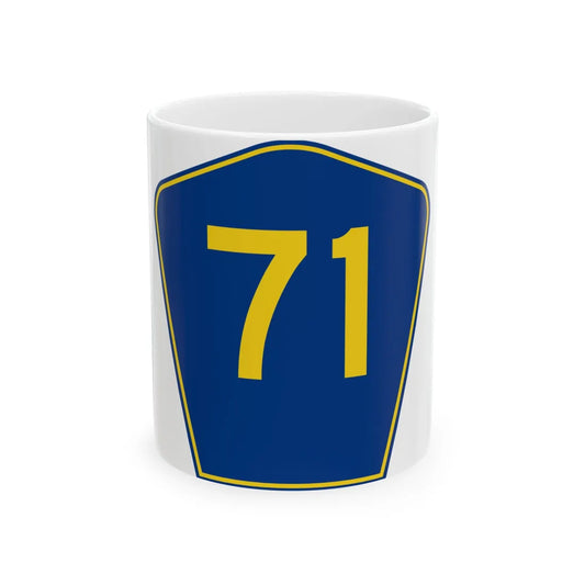 PR secondary 71 (Puerto Rico) (Road Sign) White Coffee Mug 11oz - Go Mug Yourself