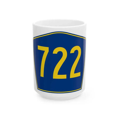PR secondary 722 (Puerto Rico) (Road Sign) White Coffee Mug 15oz - Go Mug Yourself