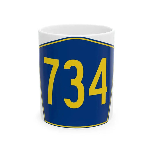 PR secondary 734 (Puerto Rico) (Road Sign) White Coffee Mug 11oz - Go Mug Yourself