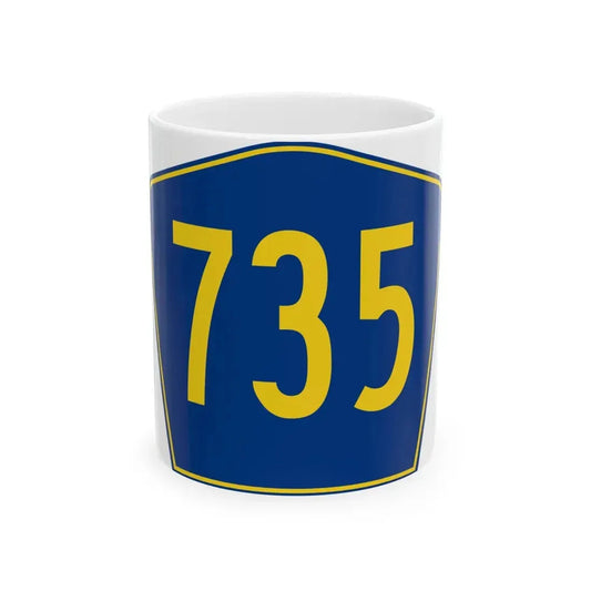 PR secondary 735 (Puerto Rico) (Road Sign) White Coffee Mug 11oz - Go Mug Yourself