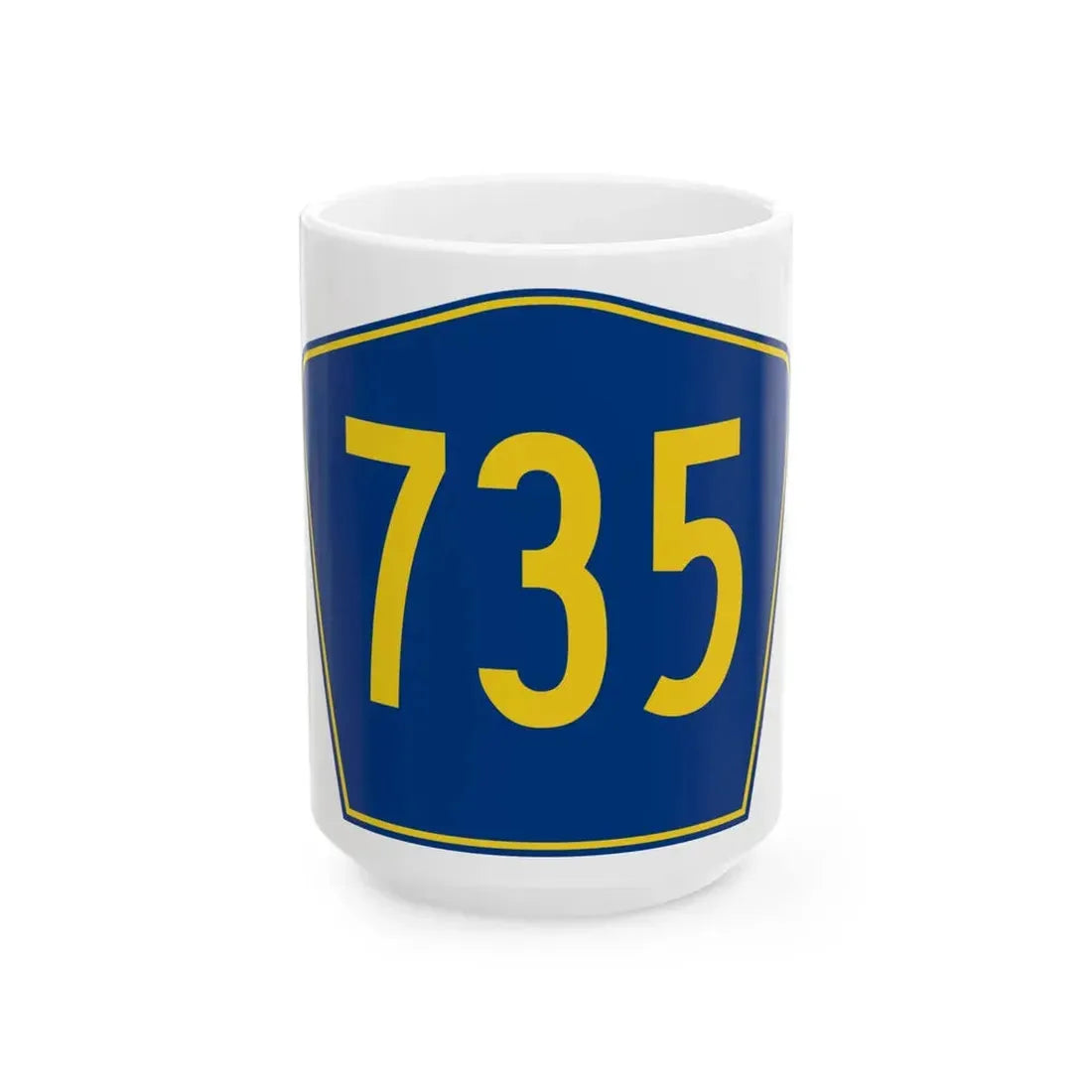 PR secondary 735 (Puerto Rico) (Road Sign) White Coffee Mug 15oz - Go Mug Yourself