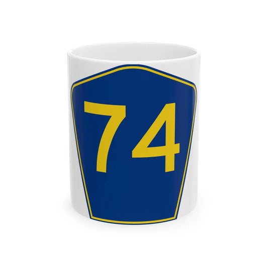 PR secondary 74 (Puerto Rico) (Road Sign) White Coffee Mug 11oz - Go Mug Yourself