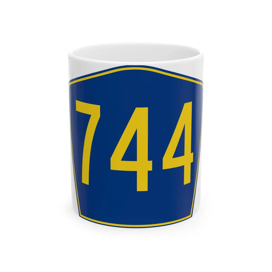 PR secondary 744 (Puerto Rico) (Road Sign) White Coffee Mug 11oz - Go Mug Yourself