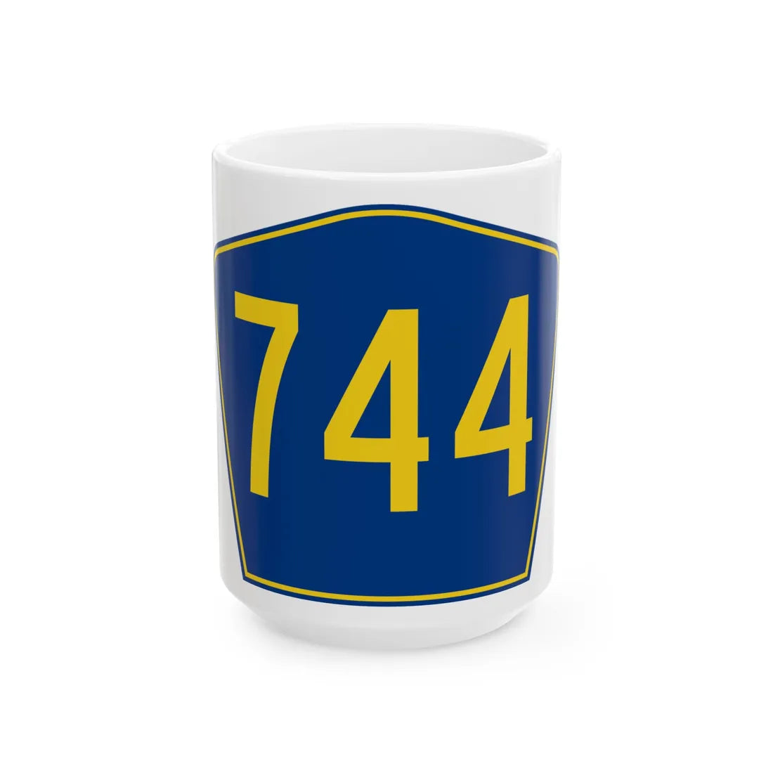 PR secondary 744 (Puerto Rico) (Road Sign) White Coffee Mug 15oz - Go Mug Yourself