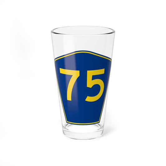 PR secondary 75 (Puerto Rico) (Road Sign) Pint Glass 16oz 16oz - Go Mug Yourself