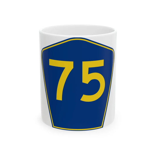 PR secondary 75 (Puerto Rico) (Road Sign) White Coffee Mug 11oz - Go Mug Yourself