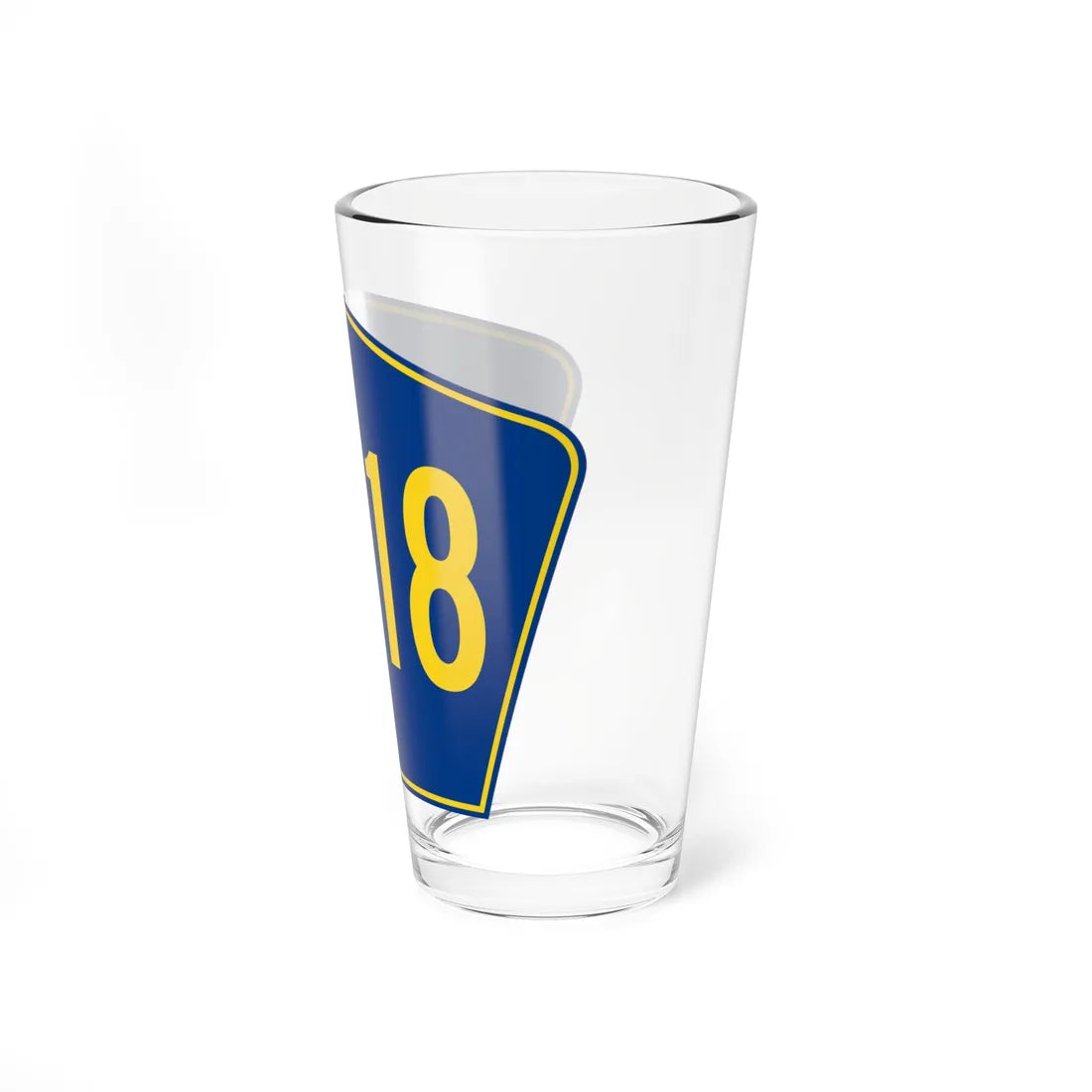PR secondary 7718 (Puerto Rico) (Road Sign) Pint Glass 16oz - Go Mug Yourself