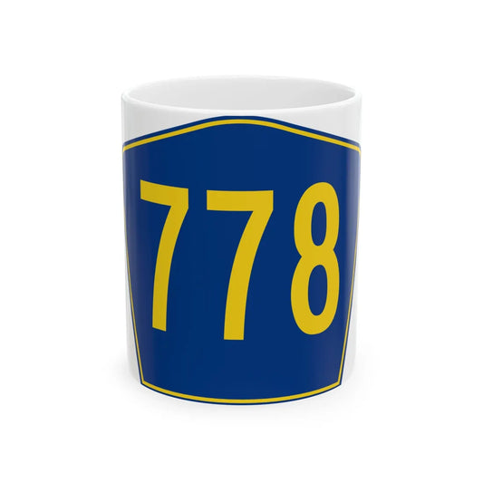 PR secondary 778 (Puerto Rico) (Road Sign) White Coffee Mug 11oz - Go Mug Yourself