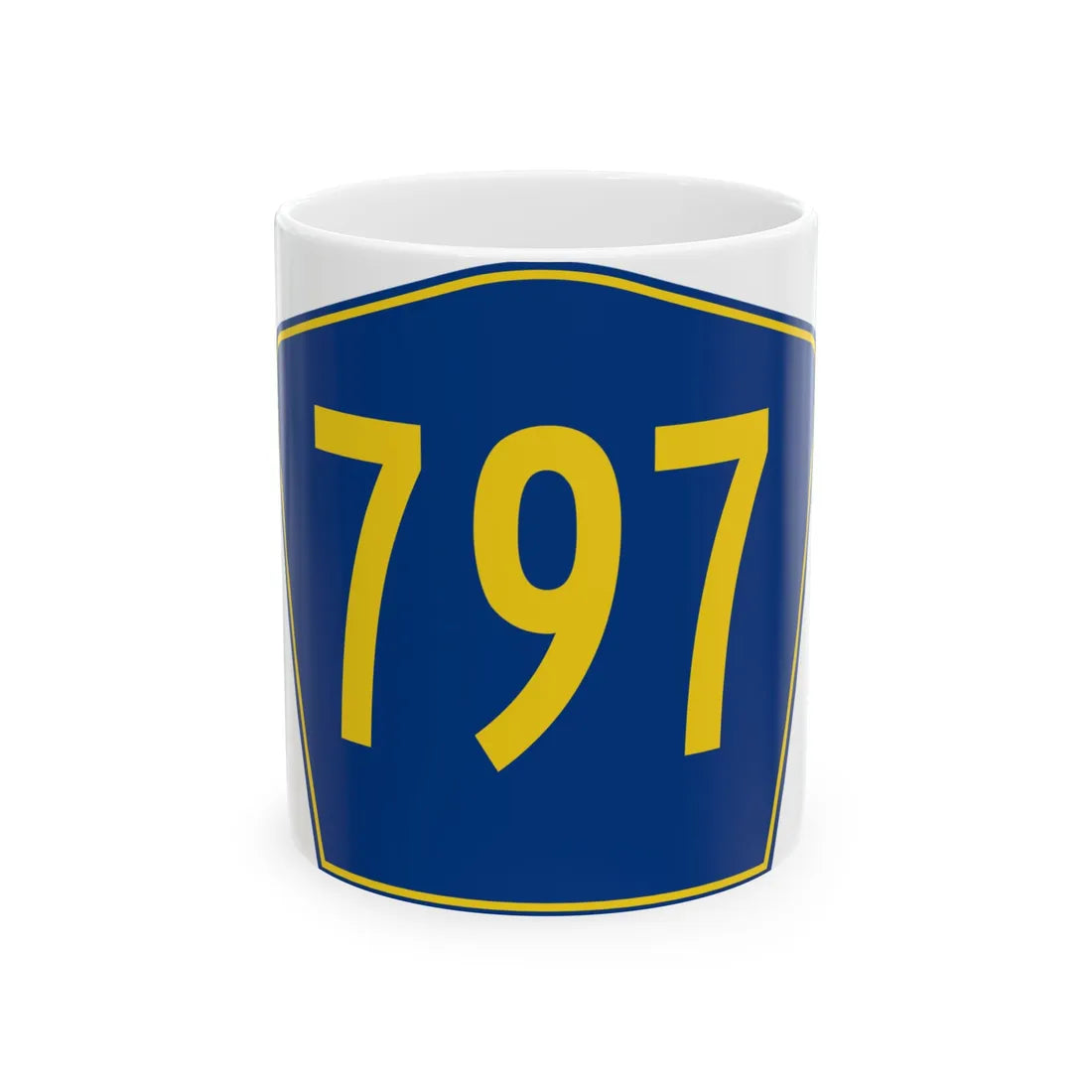 PR secondary 797 (Puerto Rico) (Road Sign) White Coffee Mug 11oz - Go Mug Yourself