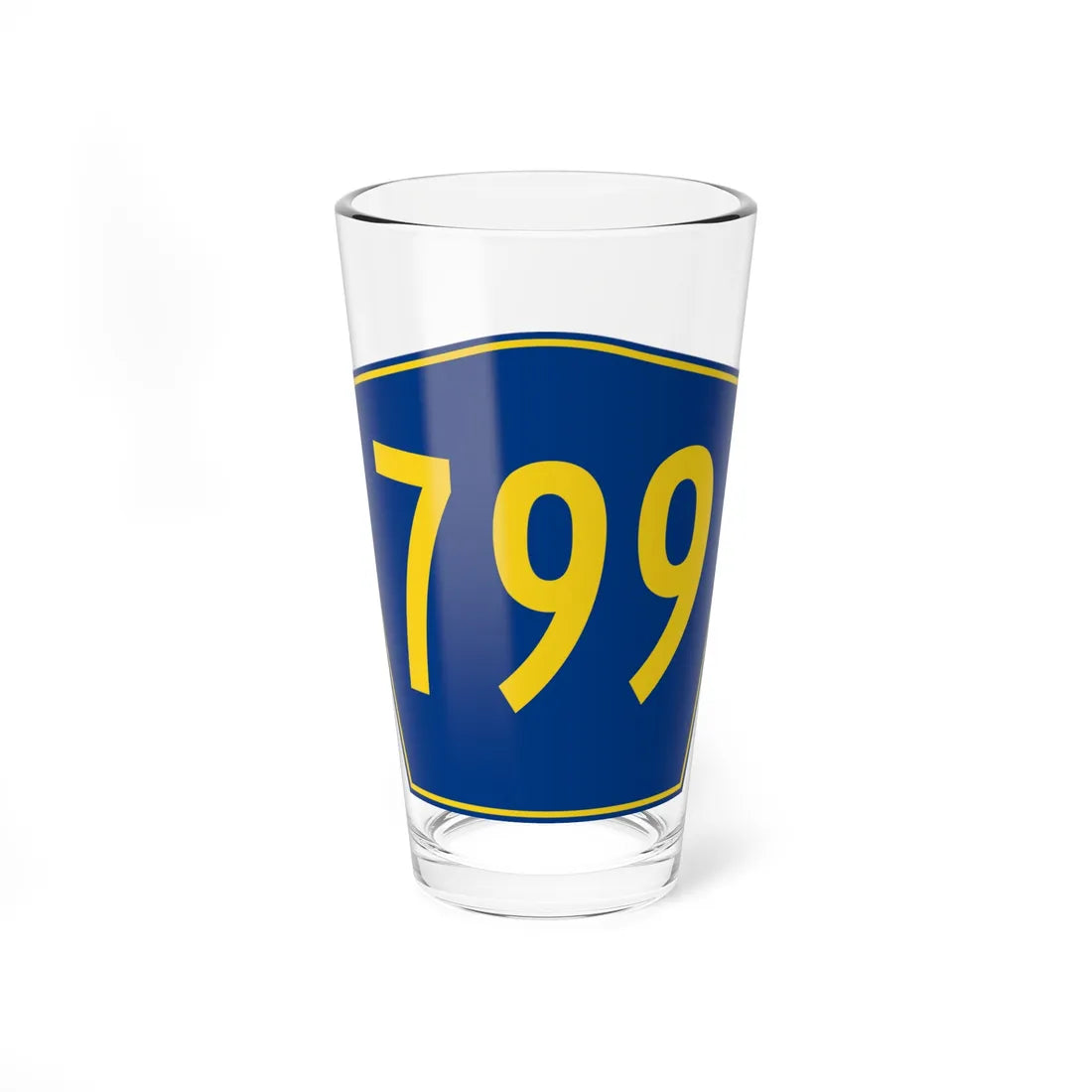 PR secondary 799 (Puerto Rico) (Road Sign) Pint Glass 16oz 16oz - Go Mug Yourself
