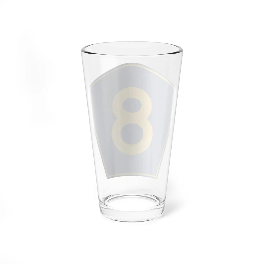 PR secondary 8 (Puerto Rico) (Road Sign) Pint Glass 16oz - Go Mug Yourself