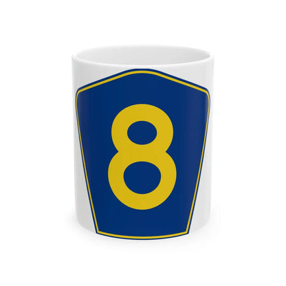 PR secondary 8 (Puerto Rico) (Road Sign) White Coffee Mug 11oz - Go Mug Yourself