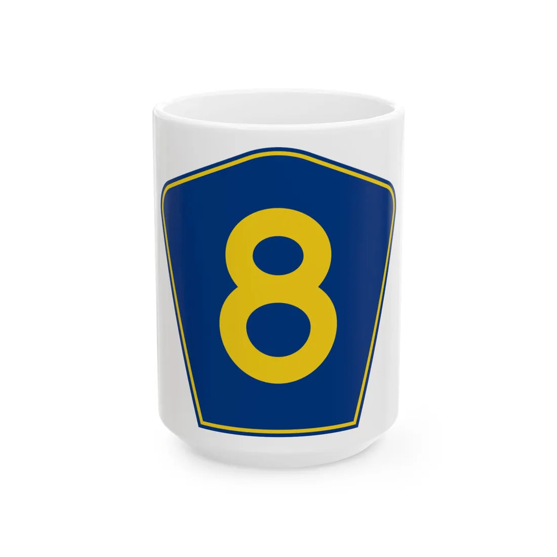 PR secondary 8 (Puerto Rico) (Road Sign) White Coffee Mug 15oz - Go Mug Yourself