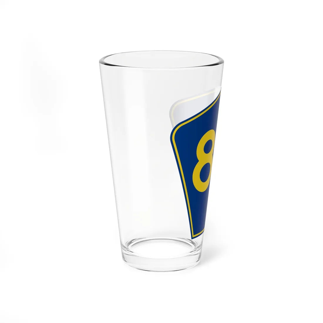 PR secondary 80 (Puerto Rico) (Road Sign) Pint Glass 16oz - Go Mug Yourself