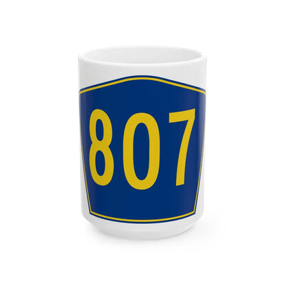 PR secondary 807 (Puerto Rico) (Road Sign) White Coffee Mug 15oz - Go Mug Yourself
