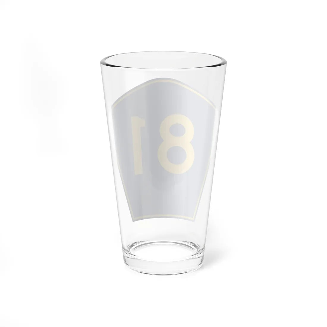 PR secondary 81 (Puerto Rico) (Road Sign) Pint Glass 16oz - Go Mug Yourself