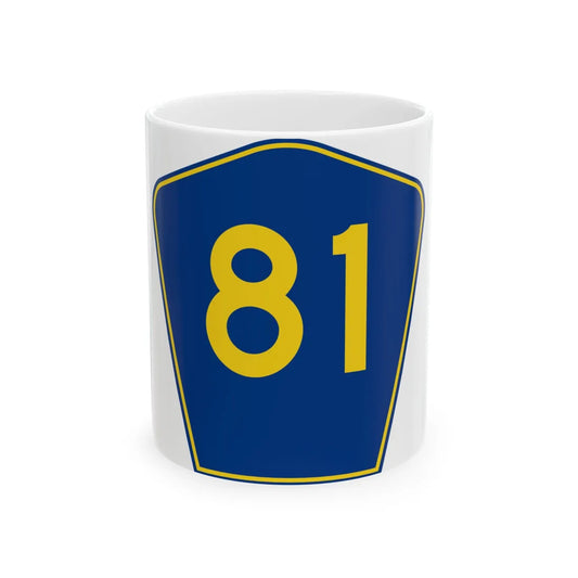 PR secondary 81 (Puerto Rico) (Road Sign) White Coffee Mug 11oz - Go Mug Yourself