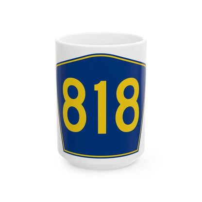 PR secondary 818 (Puerto Rico) (Road Sign) White Coffee Mug 15oz - Go Mug Yourself