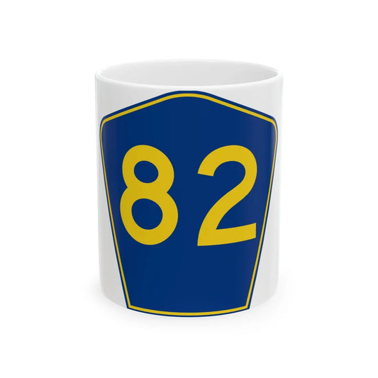 PR secondary 82 (Puerto Rico) (Road Sign) White Coffee Mug 11oz - Go Mug Yourself