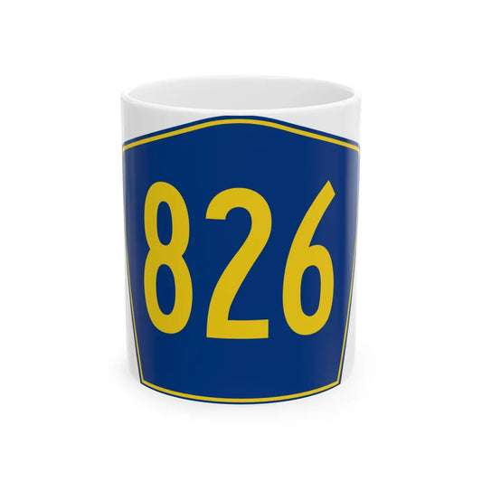 PR secondary 826 (Puerto Rico) (Road Sign) White Coffee Mug 11oz - Go Mug Yourself