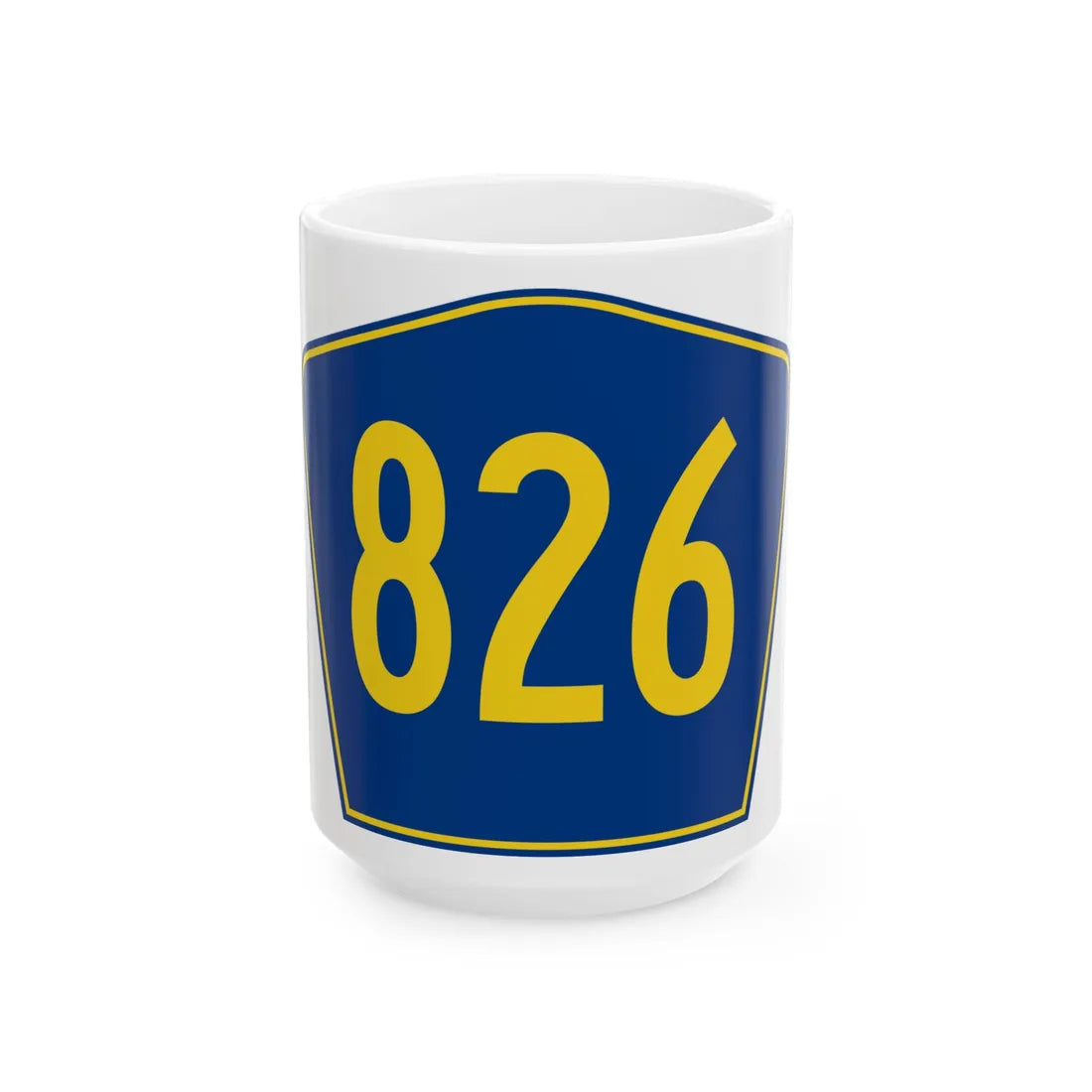 PR secondary 826 (Puerto Rico) (Road Sign) White Coffee Mug 15oz - Go Mug Yourself