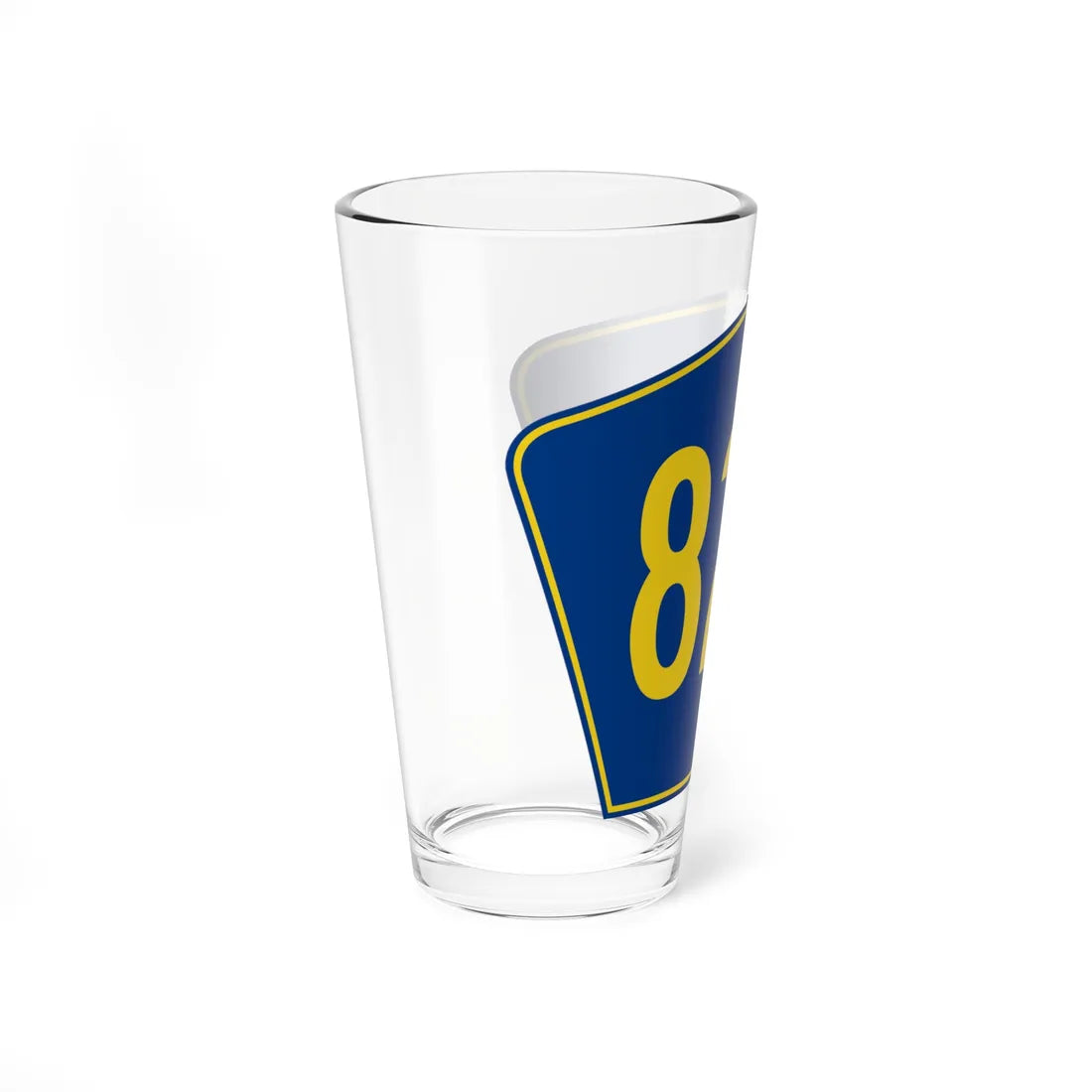 PR secondary 828 (Puerto Rico) (Road Sign) Pint Glass 16oz - Go Mug Yourself