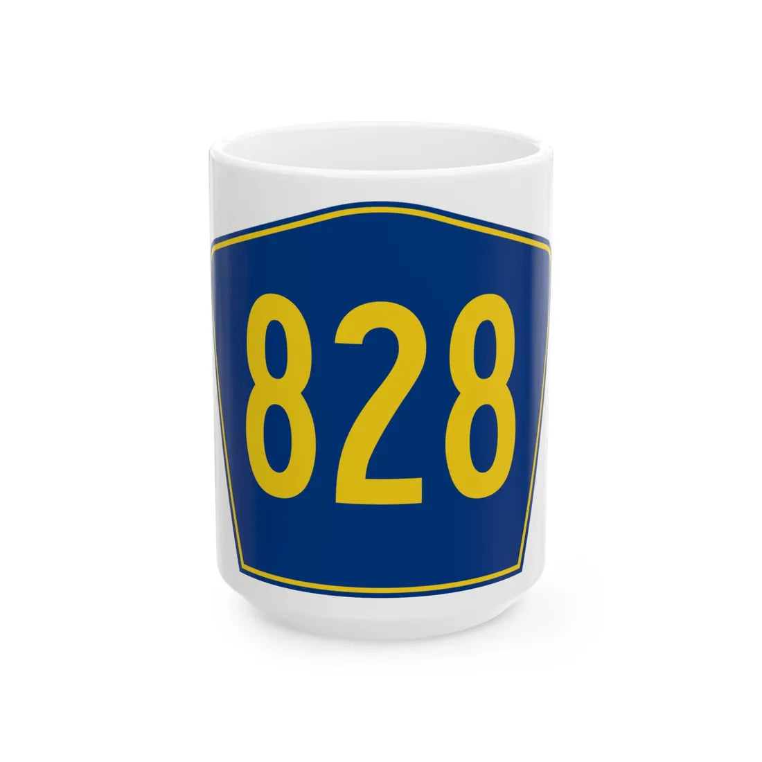 PR secondary 828 (Puerto Rico) (Road Sign) White Coffee Mug 15oz - Go Mug Yourself
