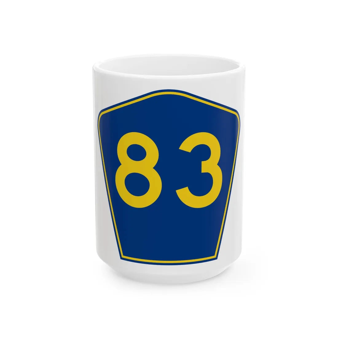 PR secondary 83 (Puerto Rico) (Road Sign) White Coffee Mug 15oz - Go Mug Yourself