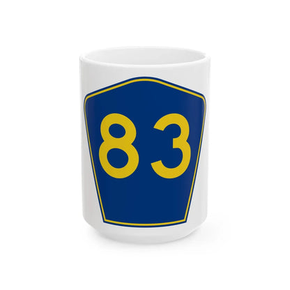 PR secondary 83 (Puerto Rico) (Road Sign) White Coffee Mug 15oz - Go Mug Yourself