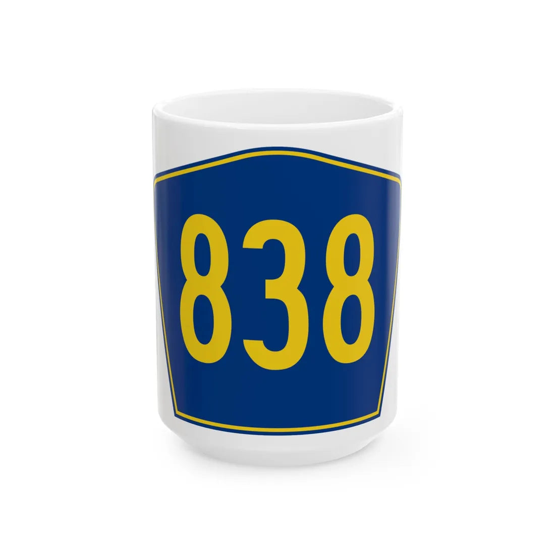 PR secondary 838 (Puerto Rico) (Road Sign) White Coffee Mug 15oz - Go Mug Yourself