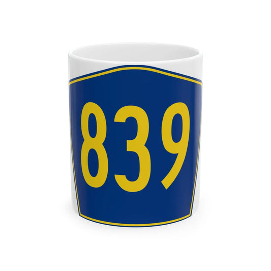 PR secondary 839 (Puerto Rico) (Road Sign) White Coffee Mug 11oz - Go Mug Yourself