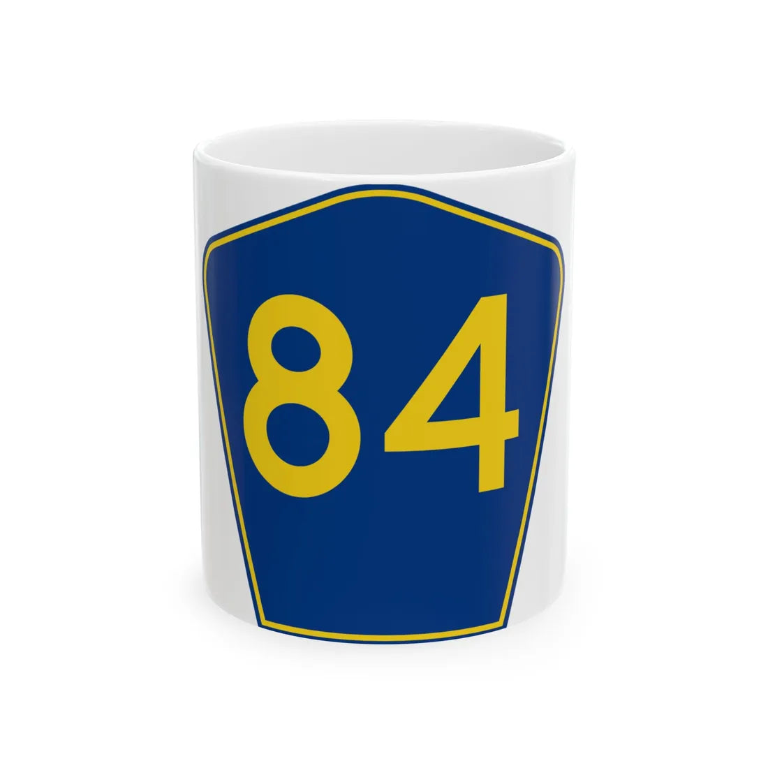 PR secondary 84 (Puerto Rico) (Road Sign) White Coffee Mug 11oz - Go Mug Yourself