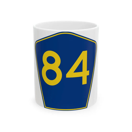 PR secondary 84 (Puerto Rico) (Road Sign) White Coffee Mug 11oz - Go Mug Yourself