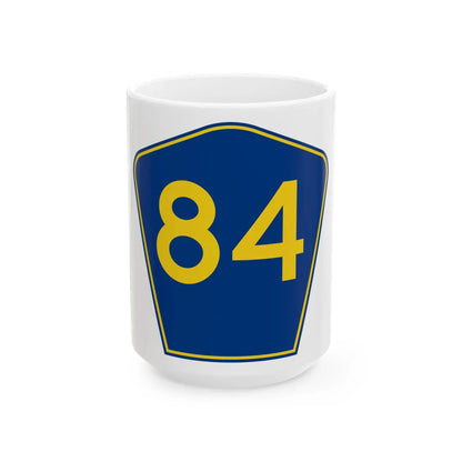 PR secondary 84 (Puerto Rico) (Road Sign) White Coffee Mug 15oz - Go Mug Yourself