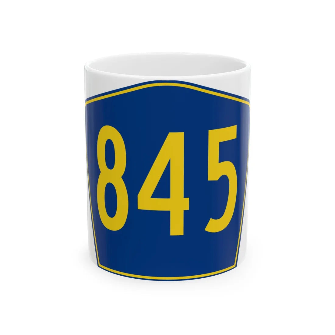 PR secondary 845 (Puerto Rico) (Road Sign) White Coffee Mug 11oz - Go Mug Yourself