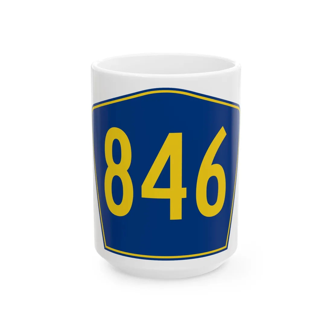 PR secondary 846 (Puerto Rico) (Road Sign) White Coffee Mug 15oz - Go Mug Yourself