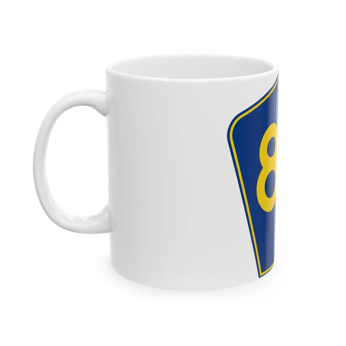 PR secondary 85 (Puerto Rico) (Road Sign) White Coffee Mug - Go Mug Yourself