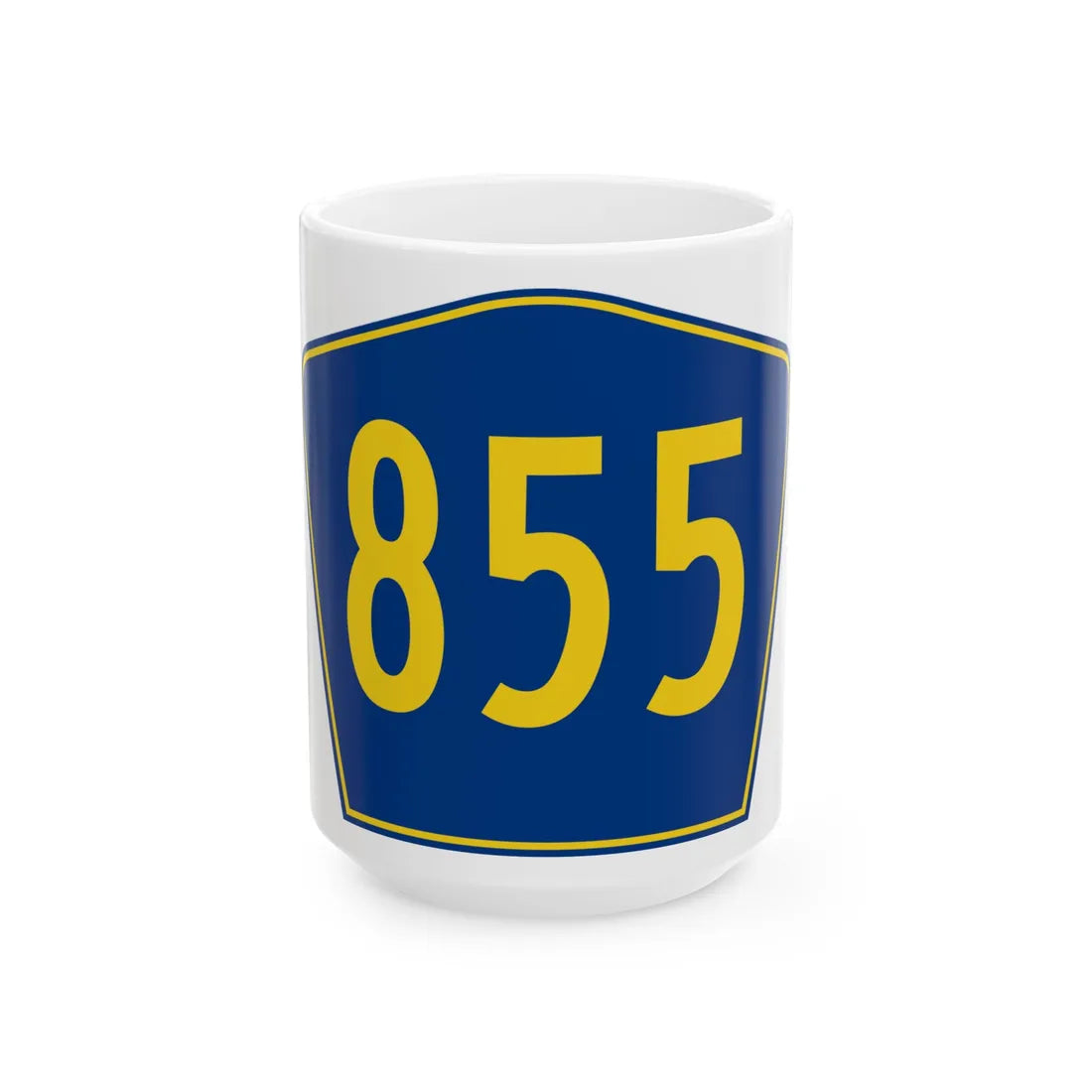 PR secondary 855 (Puerto Rico) (Road Sign) White Coffee Mug 15oz - Go Mug Yourself