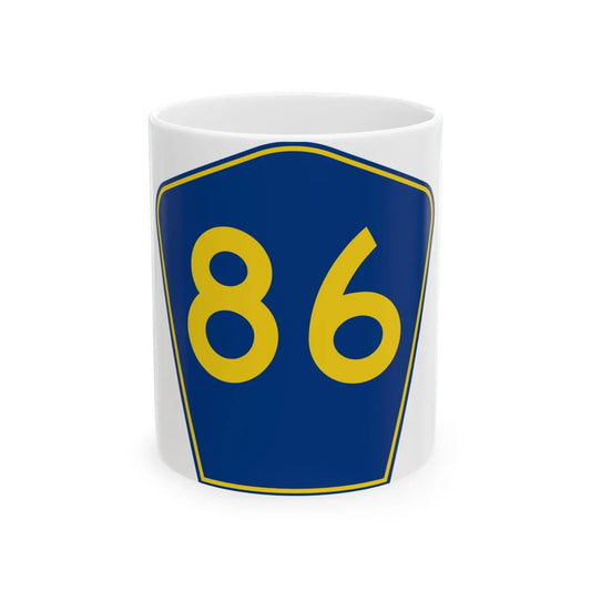PR secondary 86 (Puerto Rico) (Road Sign) White Coffee Mug 11oz - Go Mug Yourself