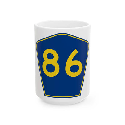 PR secondary 86 (Puerto Rico) (Road Sign) White Coffee Mug 15oz - Go Mug Yourself